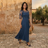 LOLA CASTELL | VESTIDO DE GASA ELEGANTE