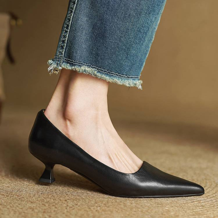 Anok Genuine Leather High Heels