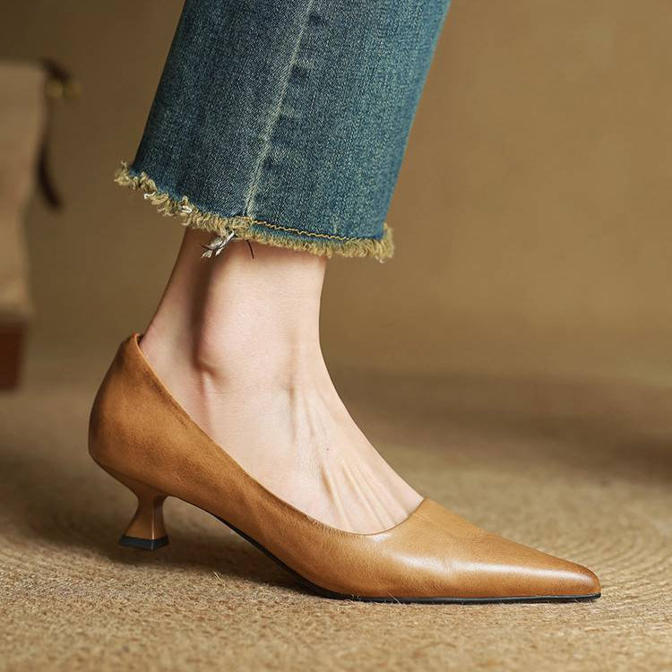Anok Genuine Leather High Heels