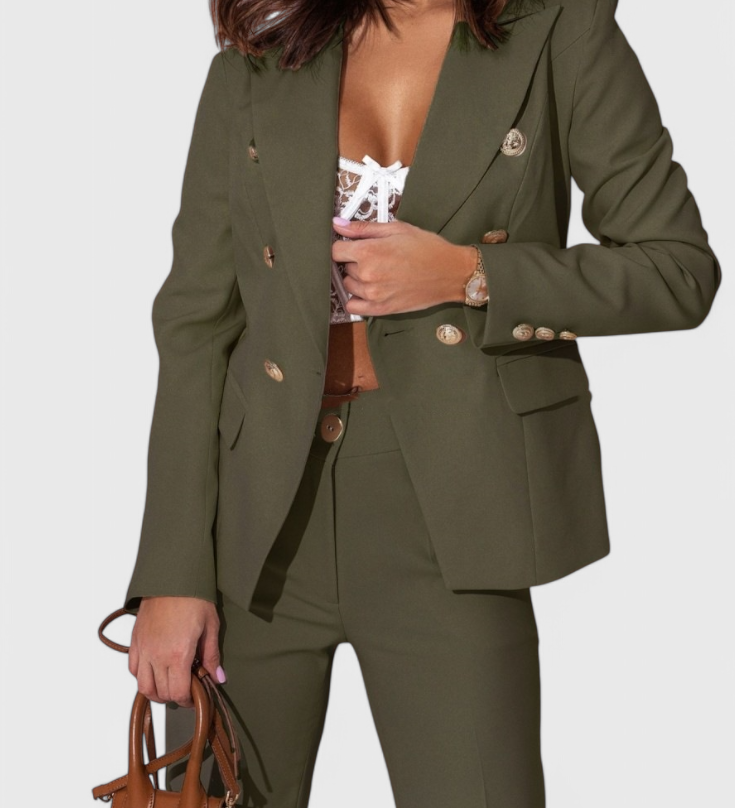 Rosalind Conjunto de Blazer y Pantalones Elegante