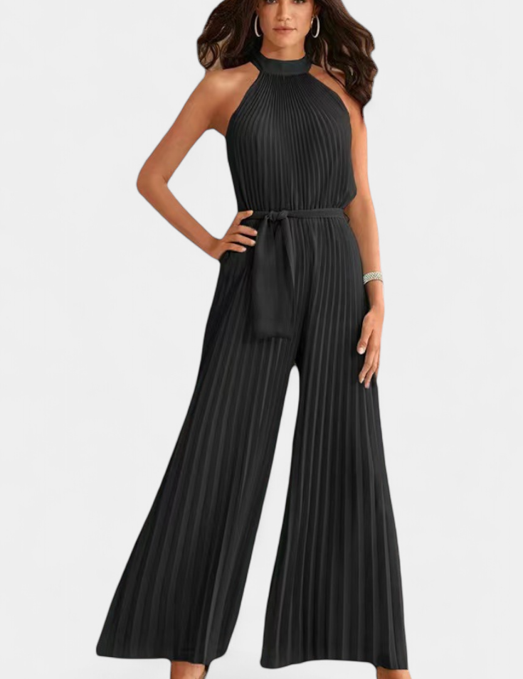 Patrizia Mono Palazzo Plisado con Cuello Halter