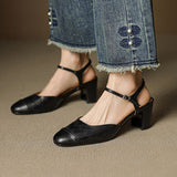 Tacones de Cuero Auténtico Valery