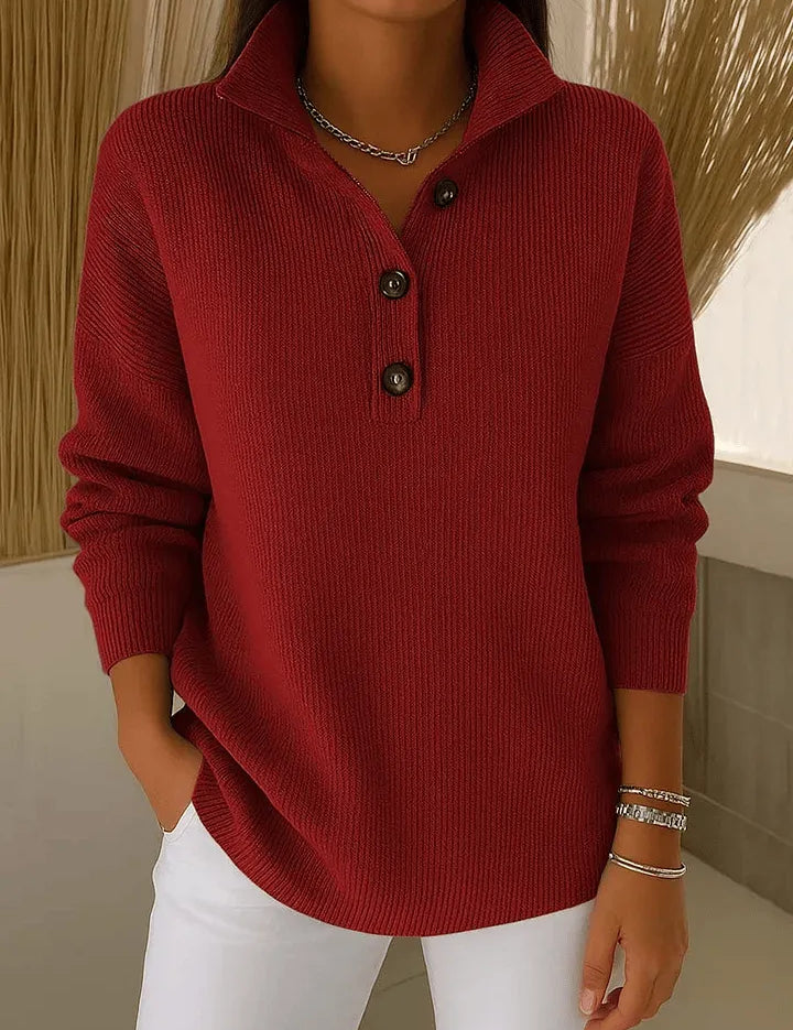 Florencia™ | Suéter Polo de Cuello en V