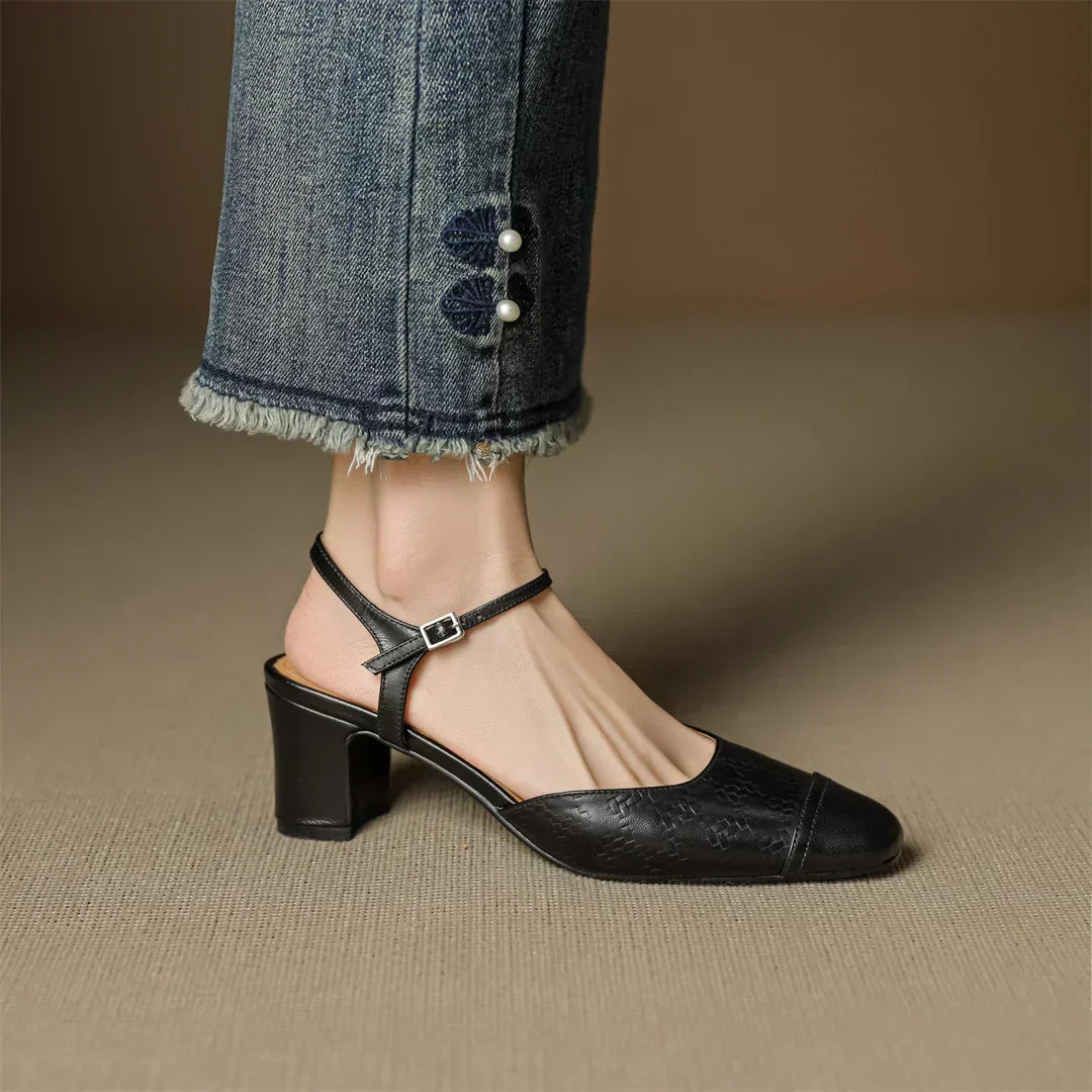 Valery Genuine Leather Heels