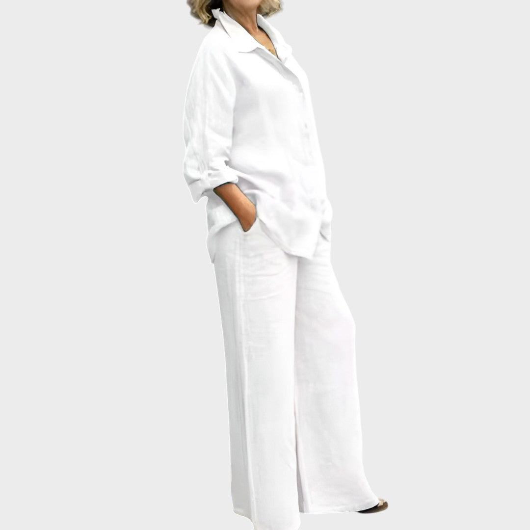 Lara | Conjunto De Camisa Y Pantalón