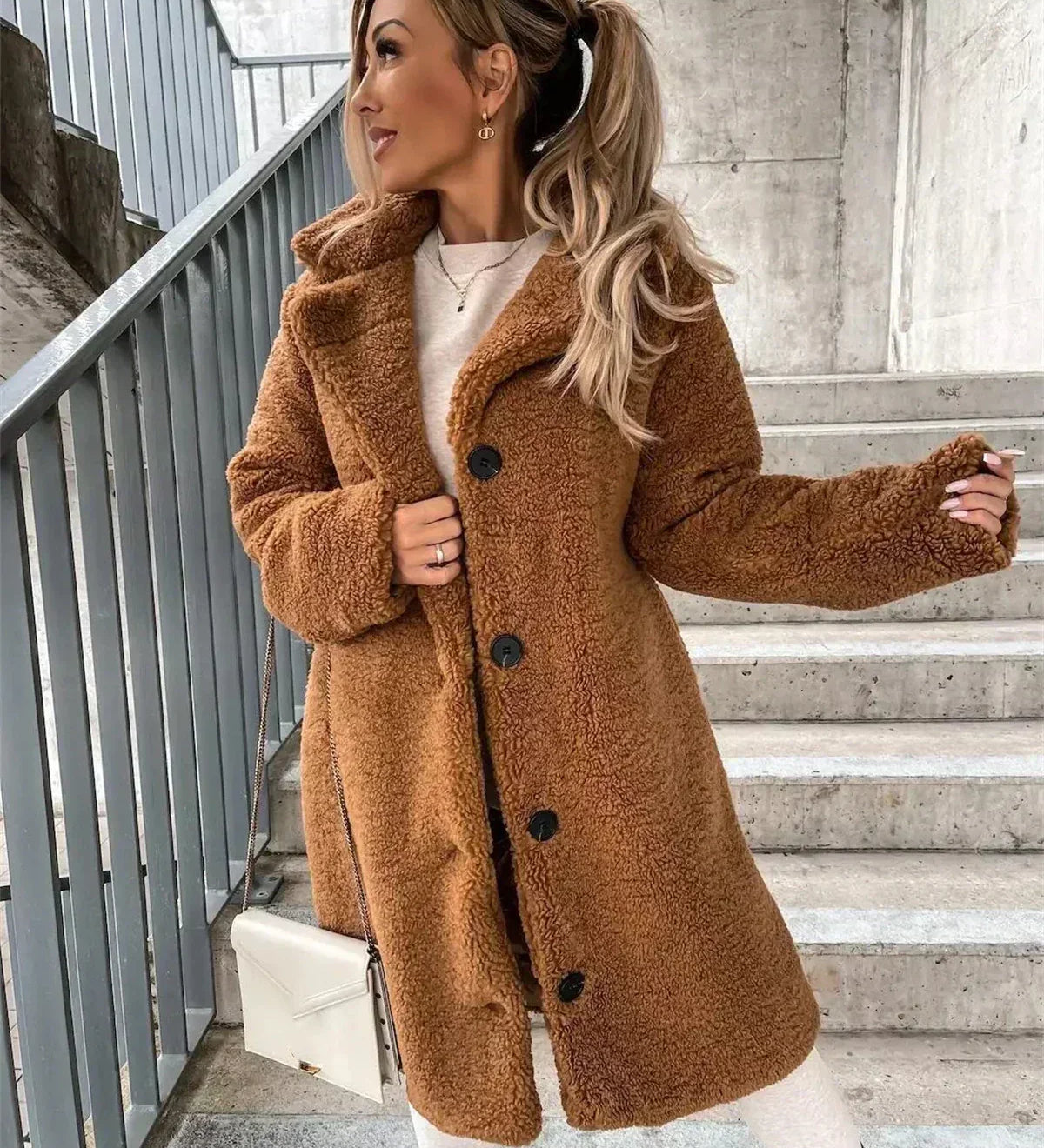 JESSICA | Abrigo de Peluche Teddy Acogedor