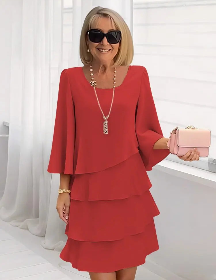 Catherine | Vestido Elegante con Volantes