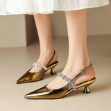 Zapatos de Tacón Bajo Elegantes Crysel