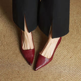 Anok Tacones Altos de Cuero Auténtico