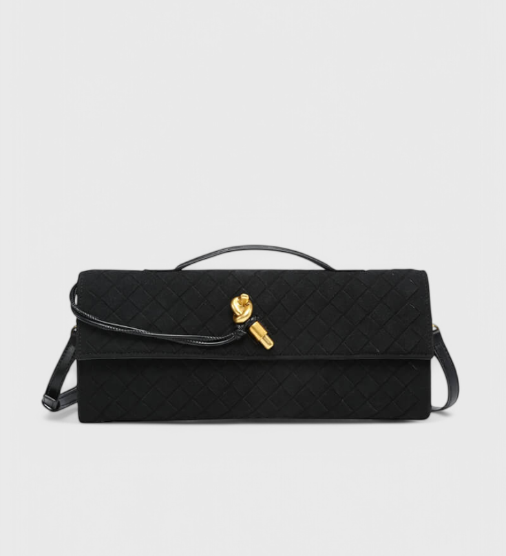 Melanie Suede Classic Shoulder Bag