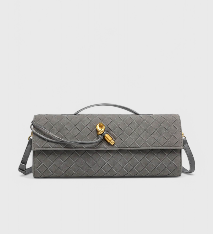 Melanie Suede Classic Shoulder Bag