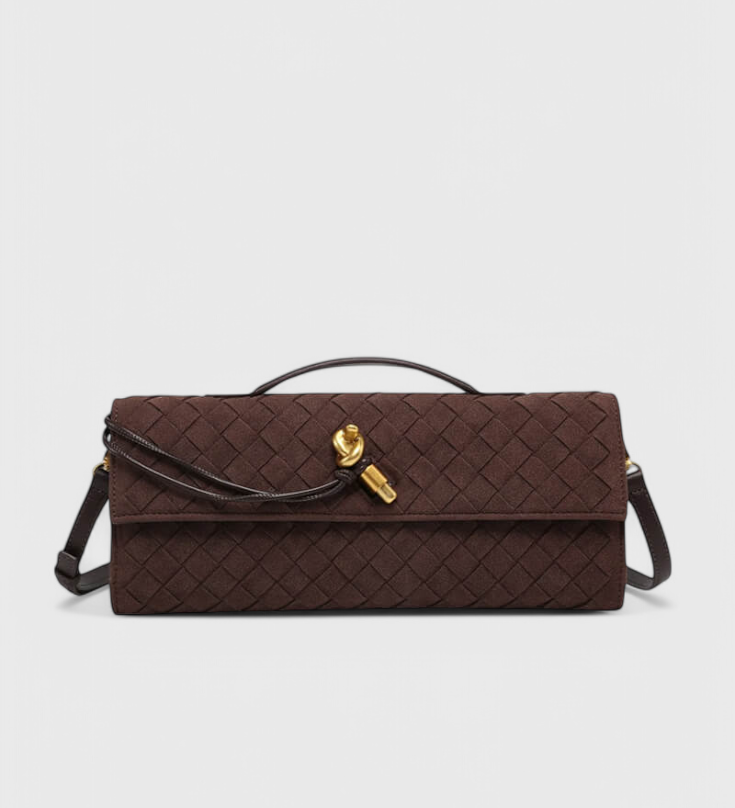 Melanie Suede Classic Shoulder Bag