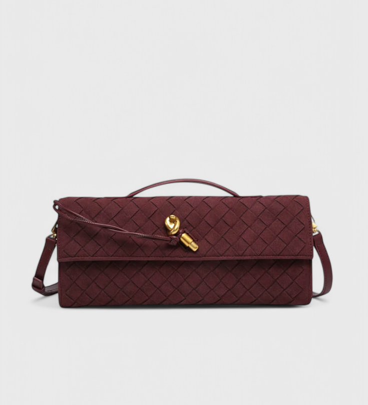 Melanie Suede Classic Shoulder Bag