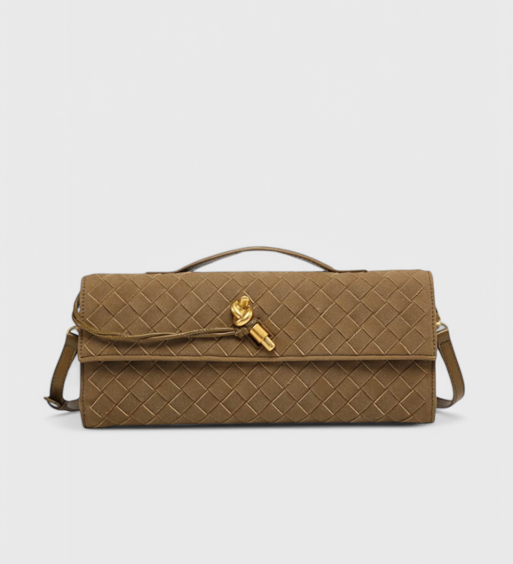 Melanie Suede Classic Shoulder Bag