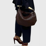Paola - Bolso Woven con Asa Dorada