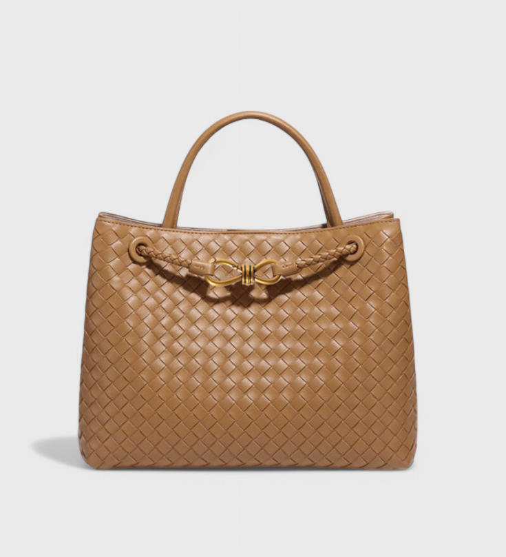 Bolsa diaria tejida índigo