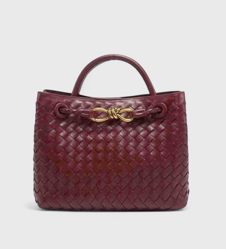 Bolsa diaria tejida índigo