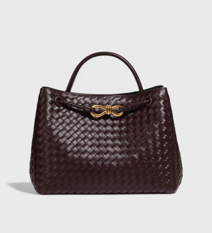 Bolsa diaria tejida índigo
