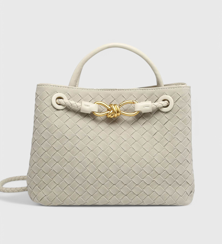 Bolsa diaria tejida índigo