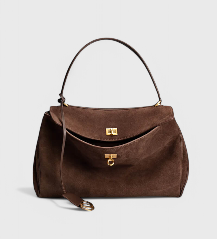 Henna Suede Shoulder Bag