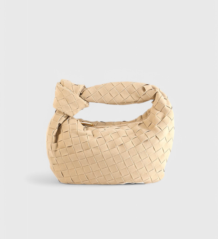 Remi Bolso Mini Woven con Detalle de Nudo