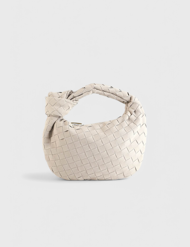 Remi Bolso Mini Woven con Detalle de Nudo