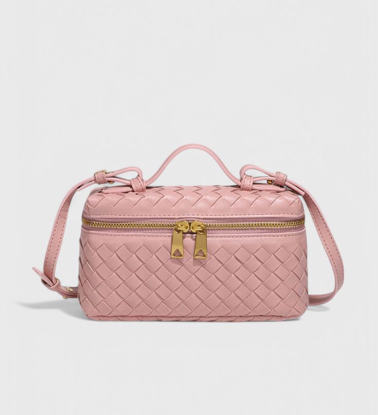 Milla Bolso Mini Trenzado con Herrajes Dorados