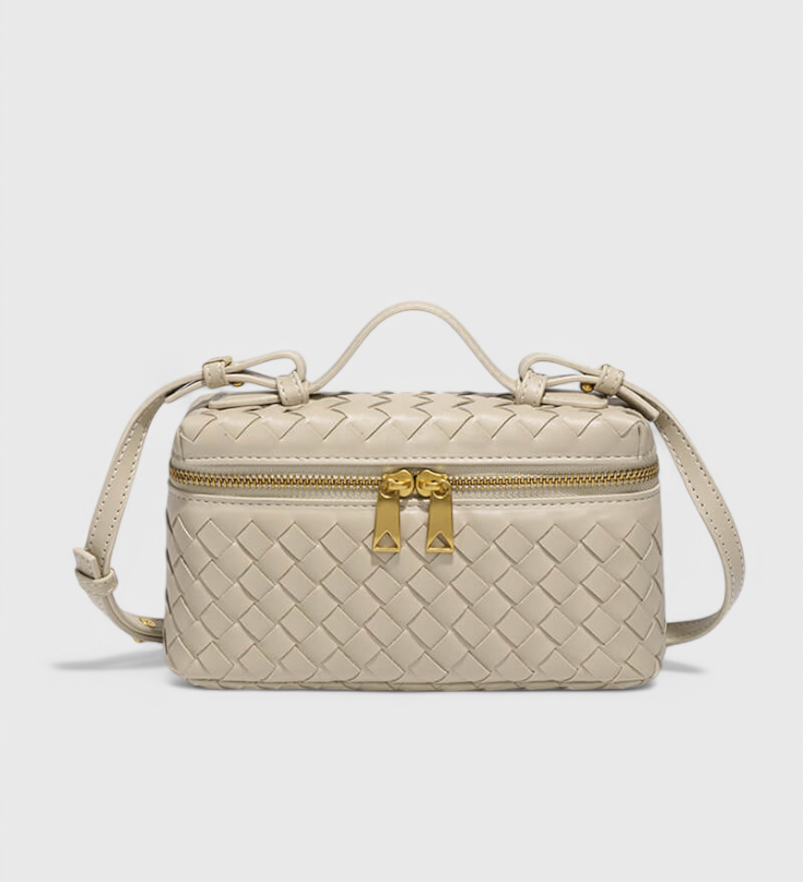 Milla Bolso Mini Trenzado con Herrajes Dorados