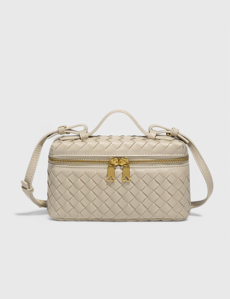 Milla Bolso Mini Woven con Accesorios Dorados