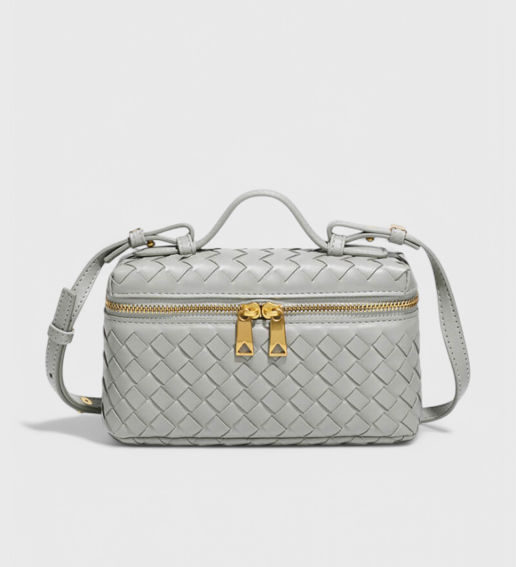 Milla Bolso Mini Trenzado con Herrajes Dorados