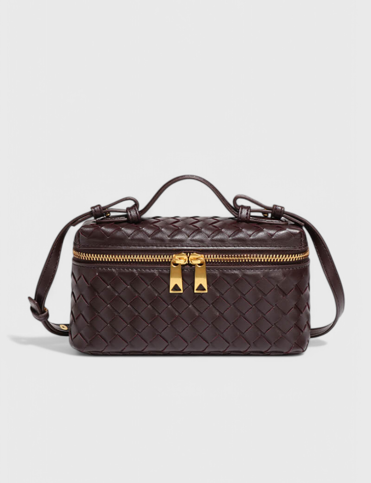 Milla Bolso Mini Woven con Accesorios Dorados