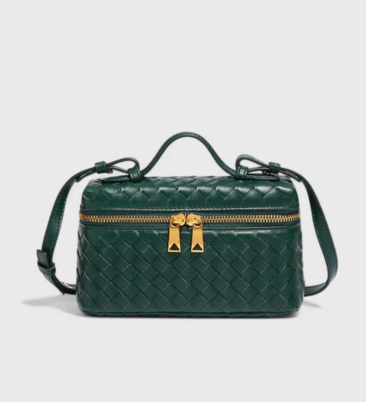 Milla Bolso Mini Trenzado con Herrajes Dorados