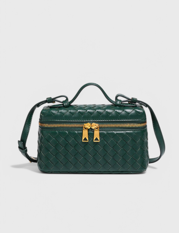 Milla Bolso Mini Woven con Accesorios Dorados