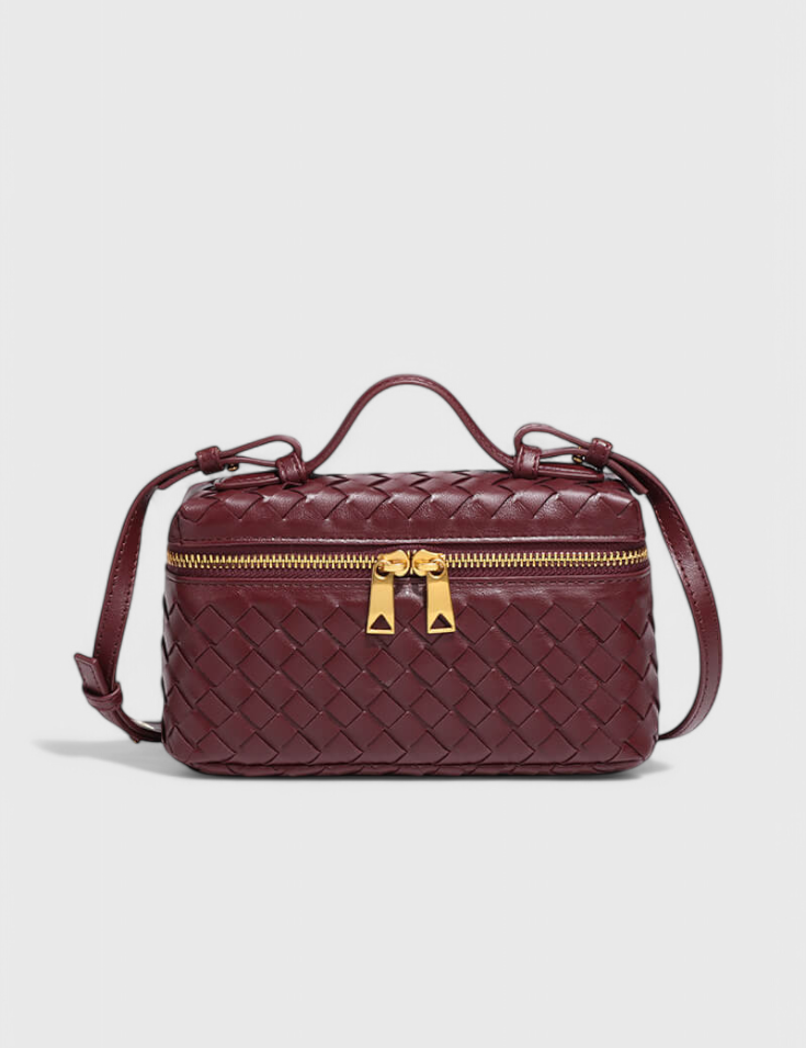 Milla Bolso Mini Woven con Accesorios Dorados