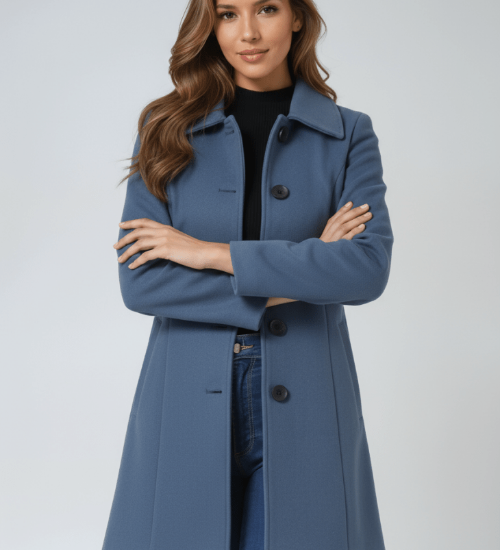 Helena | Abrigo de invierno para mujer con un botón