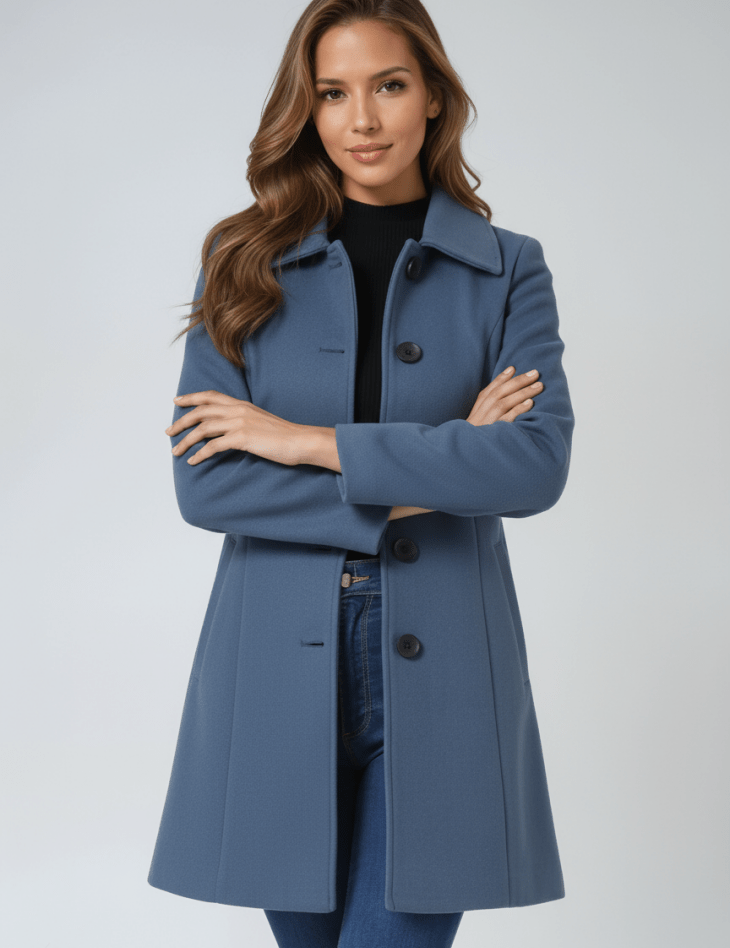Helena | Abrigo de invierno para mujer con un botón