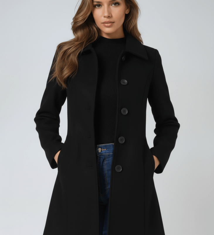 Helena | Abrigo de invierno para mujer con un botón