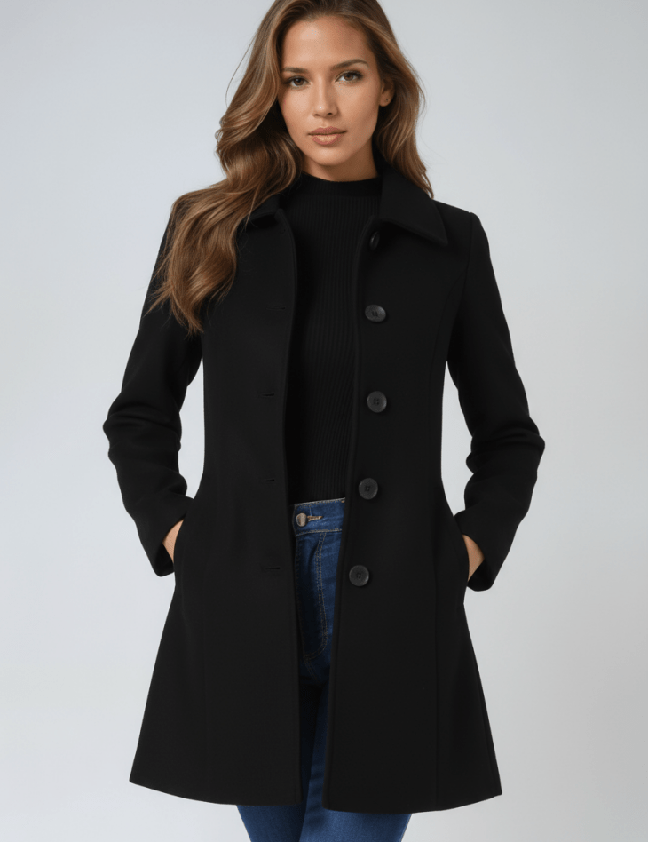 Helena | Abrigo de invierno para mujer con un botón