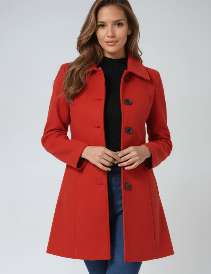 Helena | Abrigo de invierno para mujer con un botón