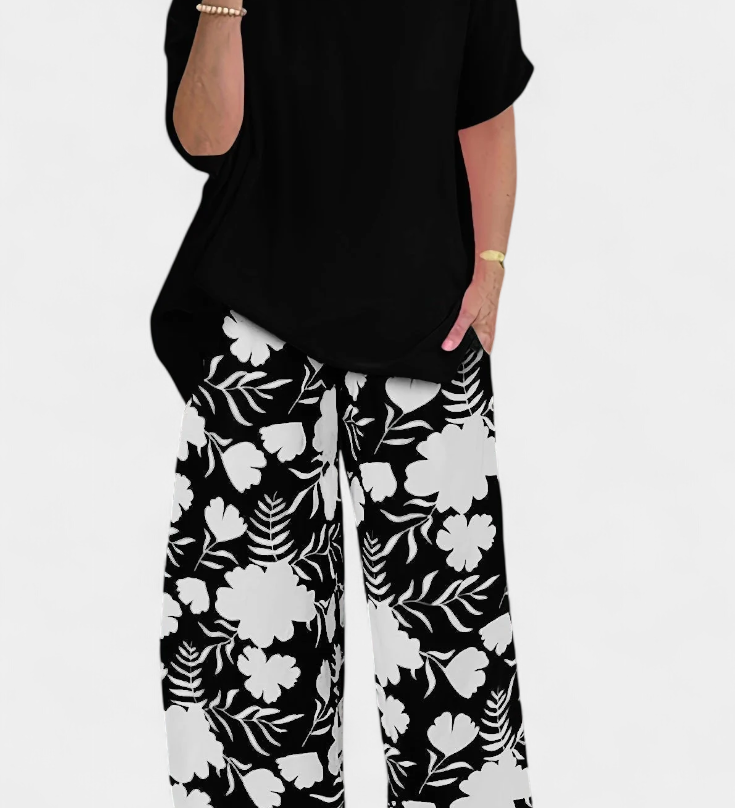 Aivy Two-Piece Floral Relaxed Set