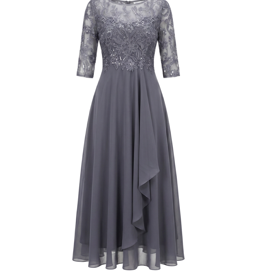 Vestido de Encaje Otoñal