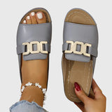 Kathryn - Sandalias cómodas con cierre de hebilla