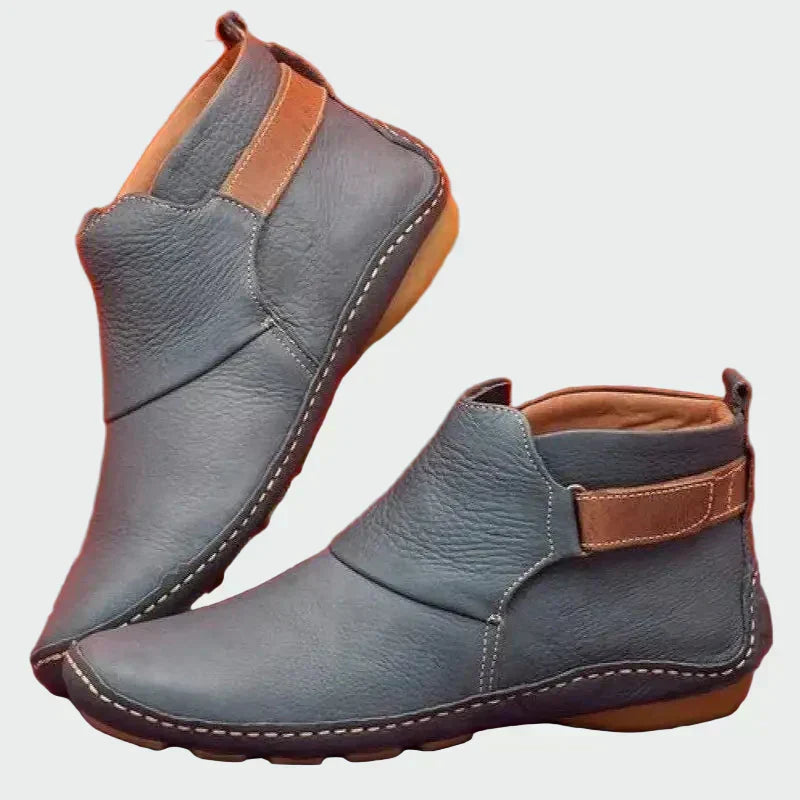 Leather orthopedic booties