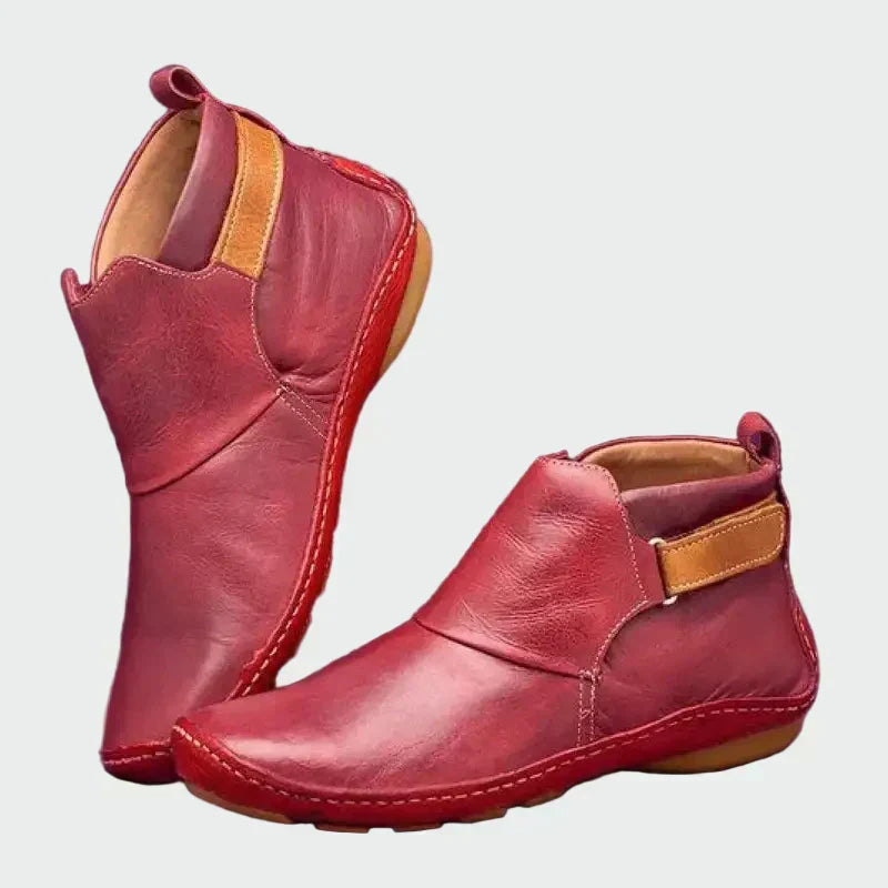 Leather orthopedic booties