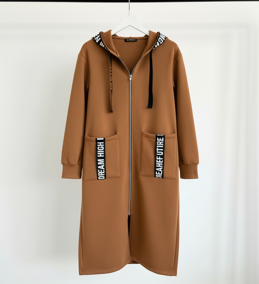 Marina - Sudadera larga con capucha