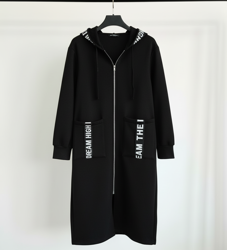 Marina - Sudadera larga con capucha