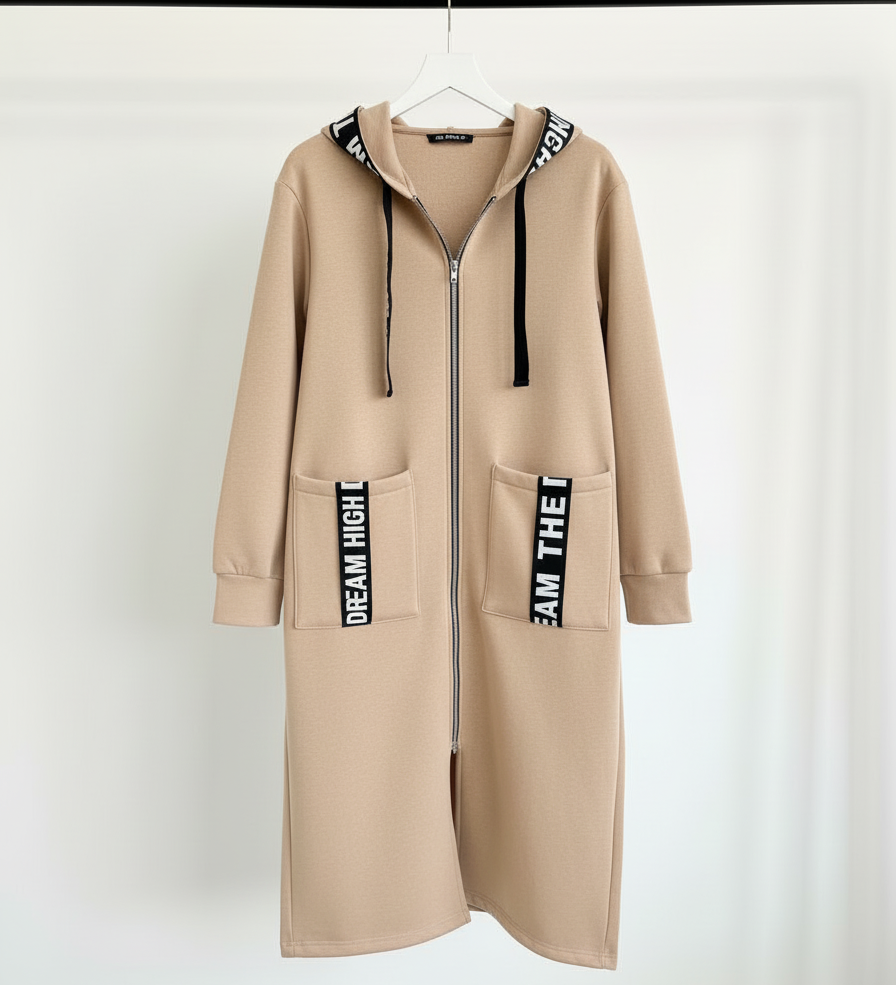 Marina - Sudadera larga con capucha