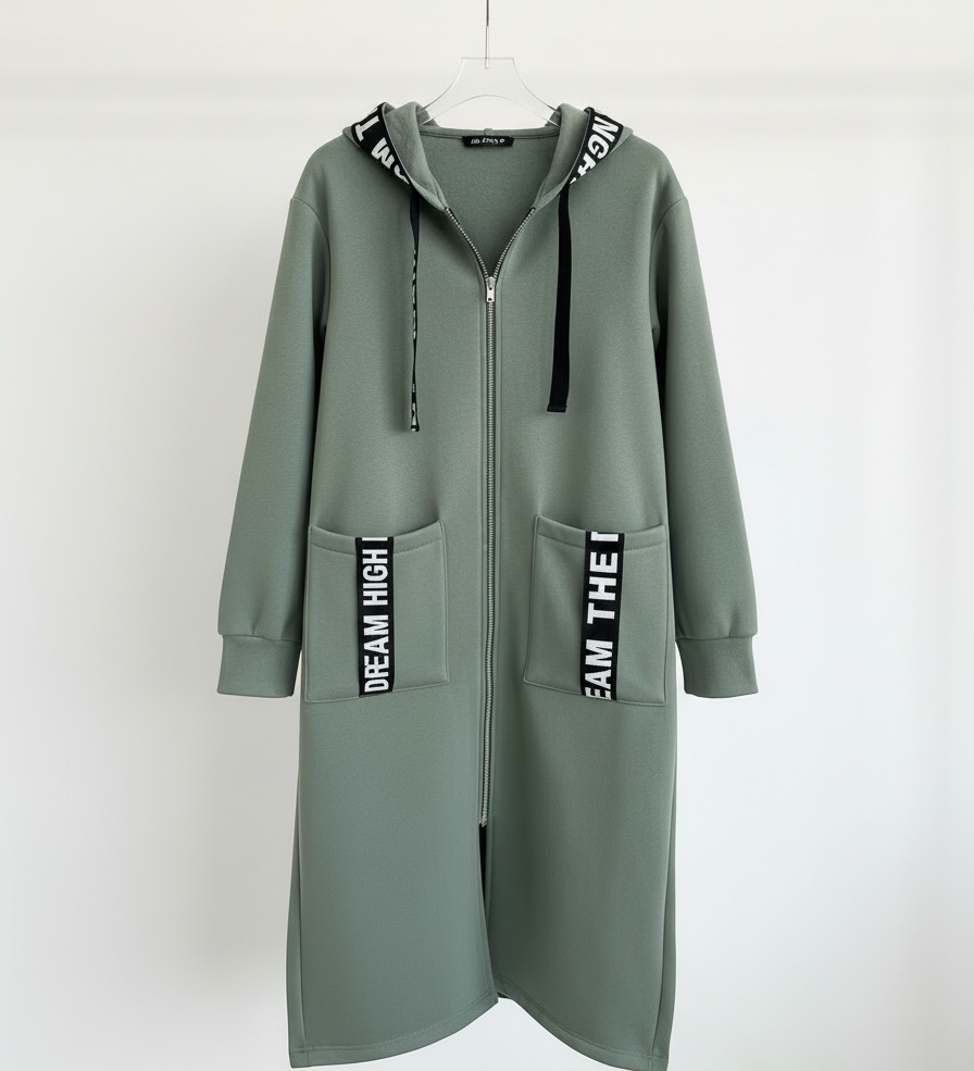 Marina - Sudadera larga con capucha