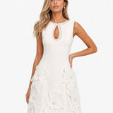 Vestido Mini Elegante Sin Mangas con Recorte