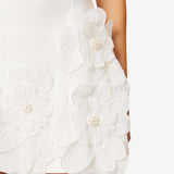 Vestido Mini Elegante Sin Mangas con Recorte